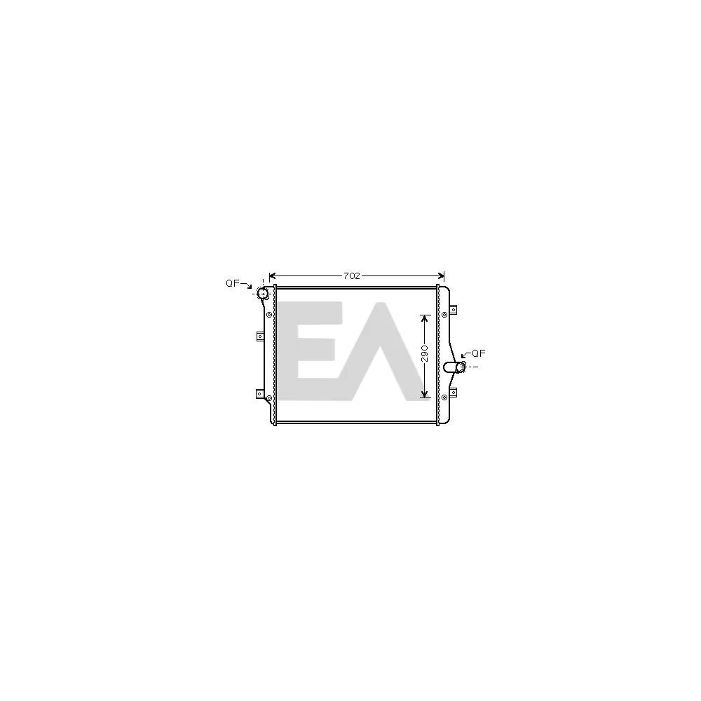 Radiador, refrigeración del motor EACLIMA - 31R77050