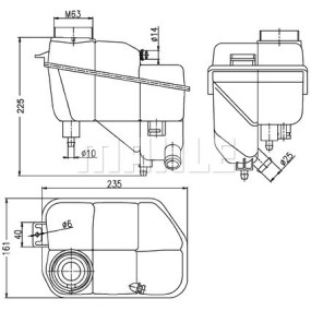Depósito compensación, refrigerante MAHLE - CRT 202 000S