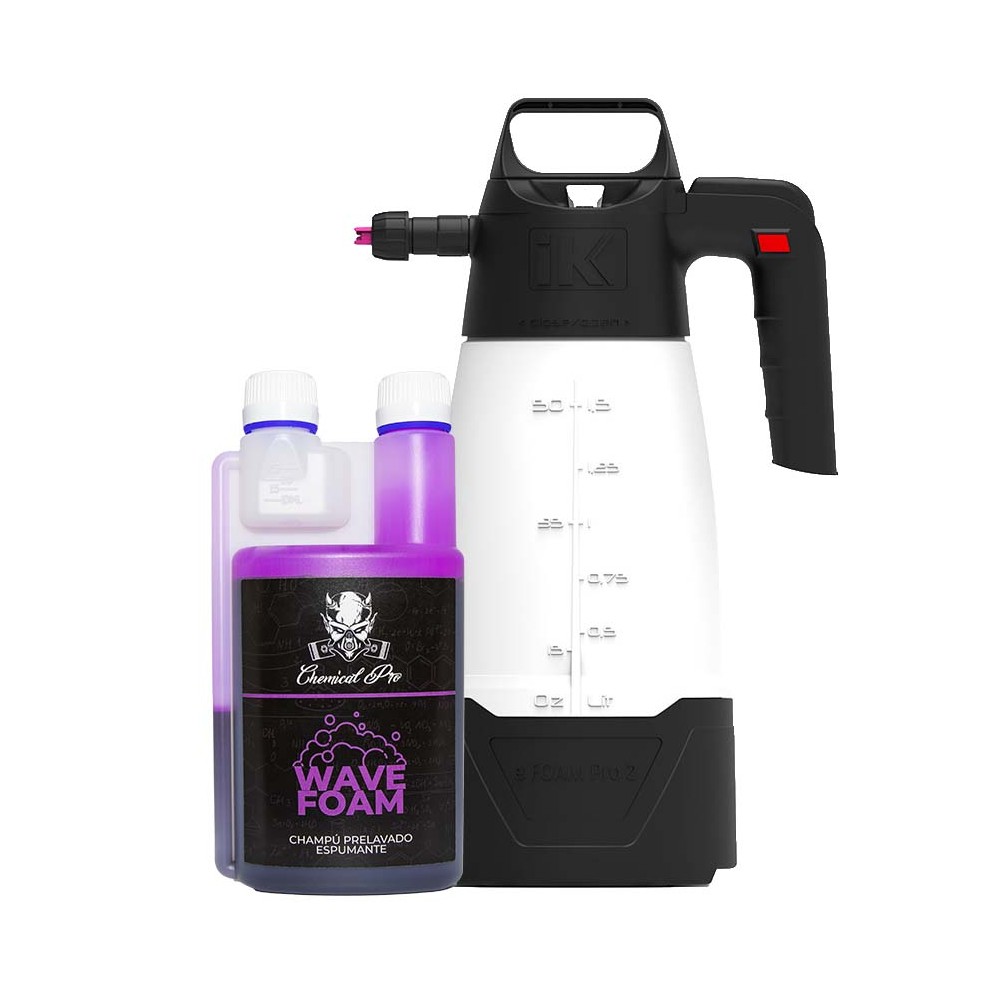 Pack pistola IK e Foam Pro + Chemical Pro Wave Foam