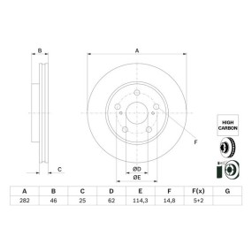 Disco de freno Bosch 0 986 479 F92