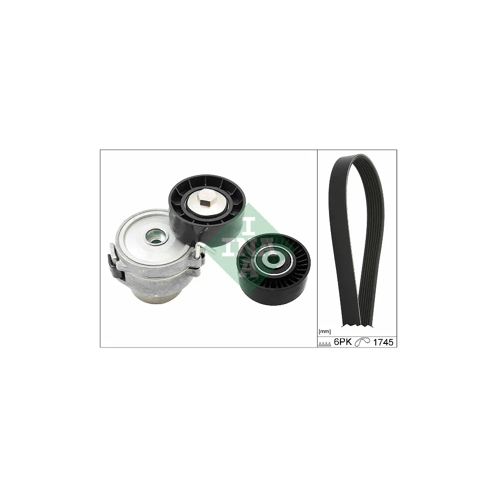 Juego de correa trapecial y tensor INA 529 0518 10
