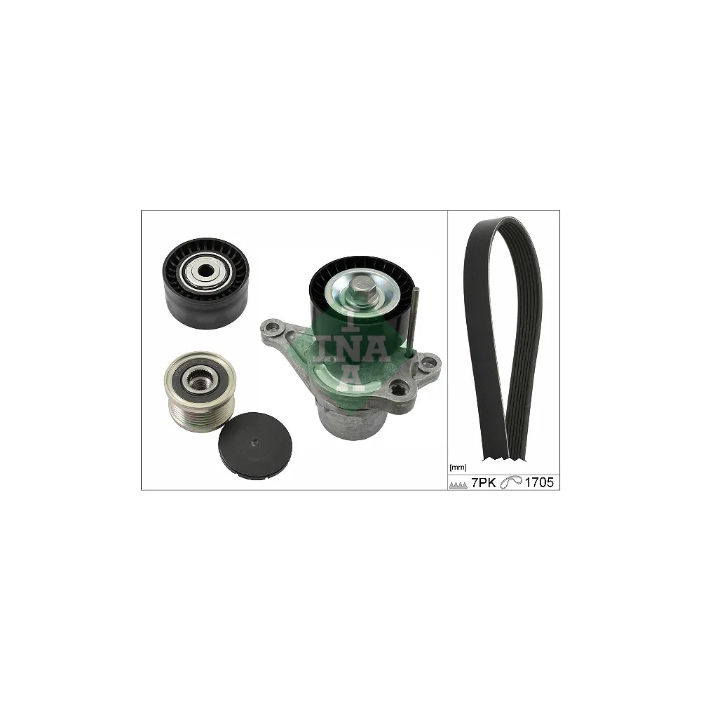 Juego de correas trapeciales poli V 529042320