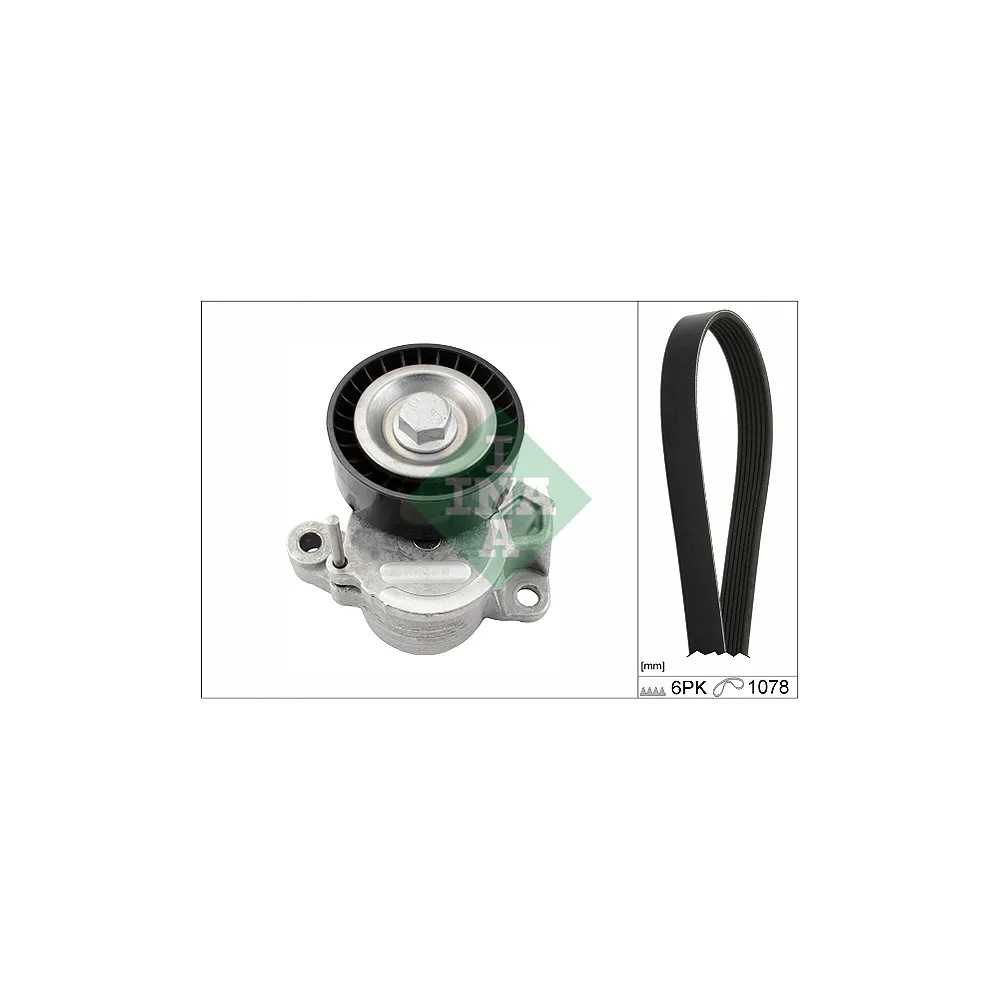 Juego de correas trapeciales poli V INA 529 0235 10