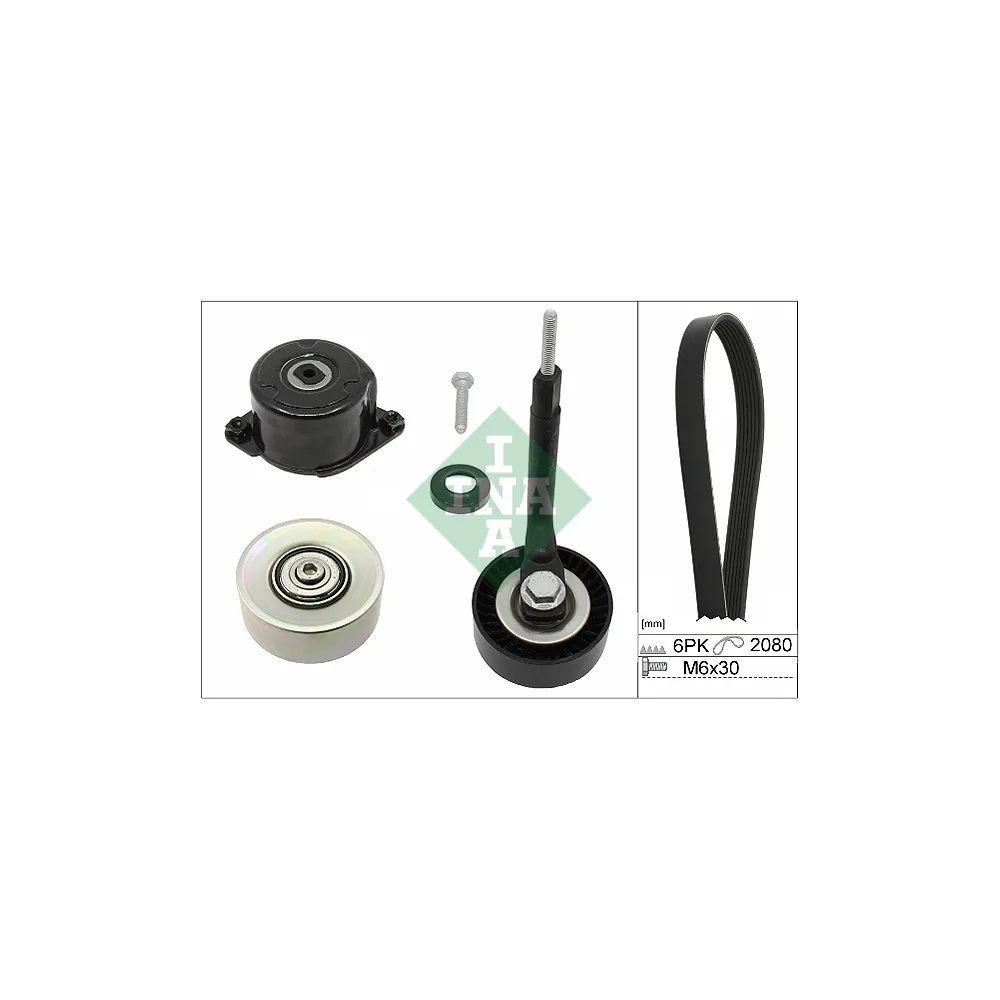 Juego de correas trapeciales poli V INA 529 0314 10