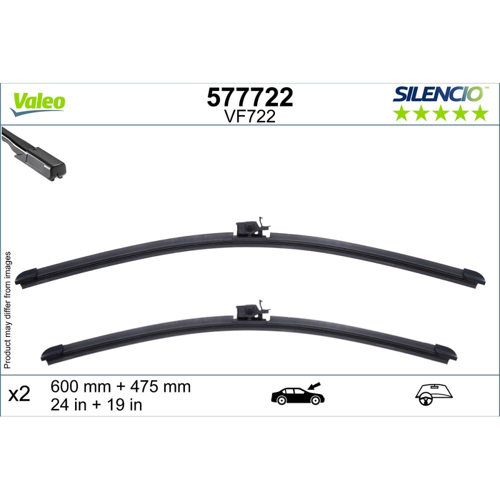 Juego escobillas Valeo VF722