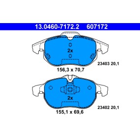 Pastillas de freno ATE 13.0460-7172.2