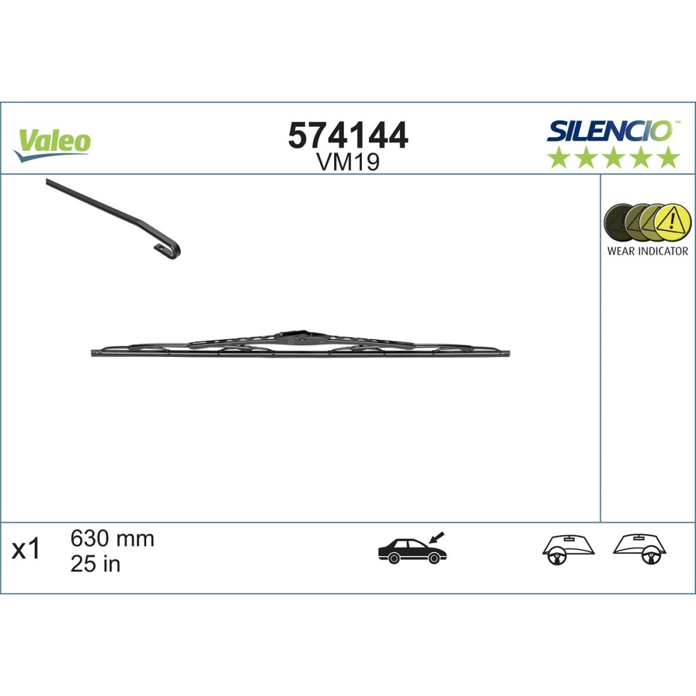 Limpiaparabrisas VALEO VFM19 - 574144