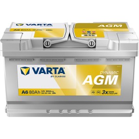 Varta Batería AGM A6 80Ah - 800A