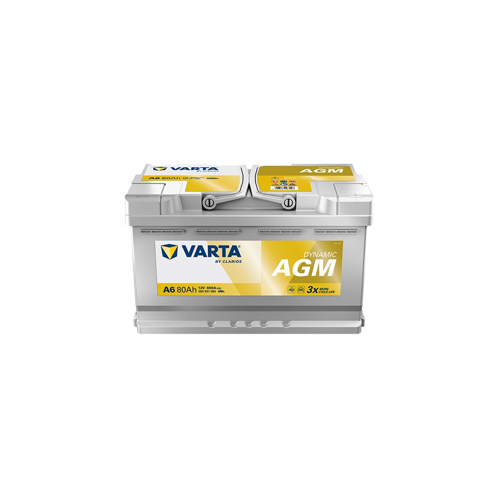 Varta Batería AGM A6 80Ah - 800A