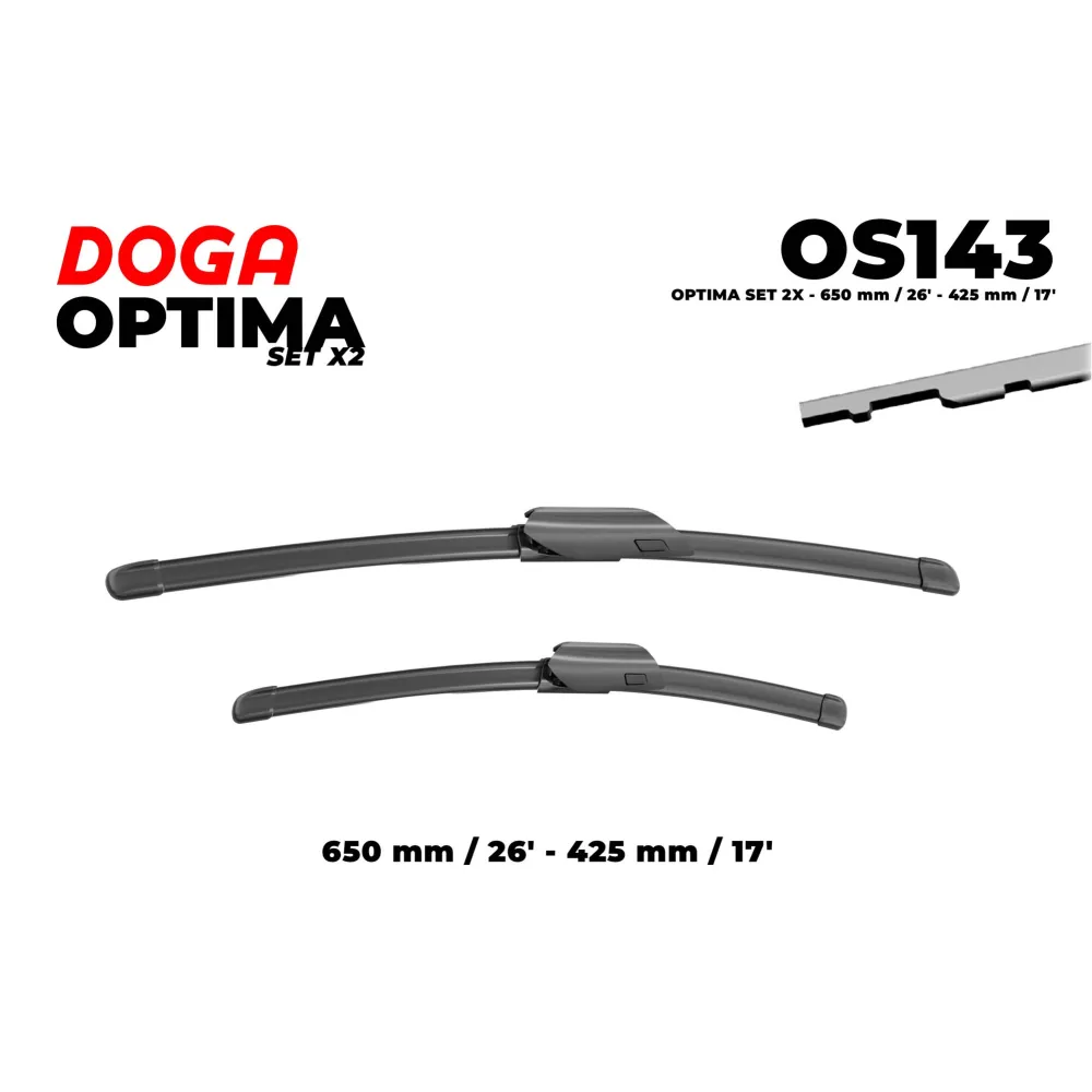 Juego Escobillas Doga OS143