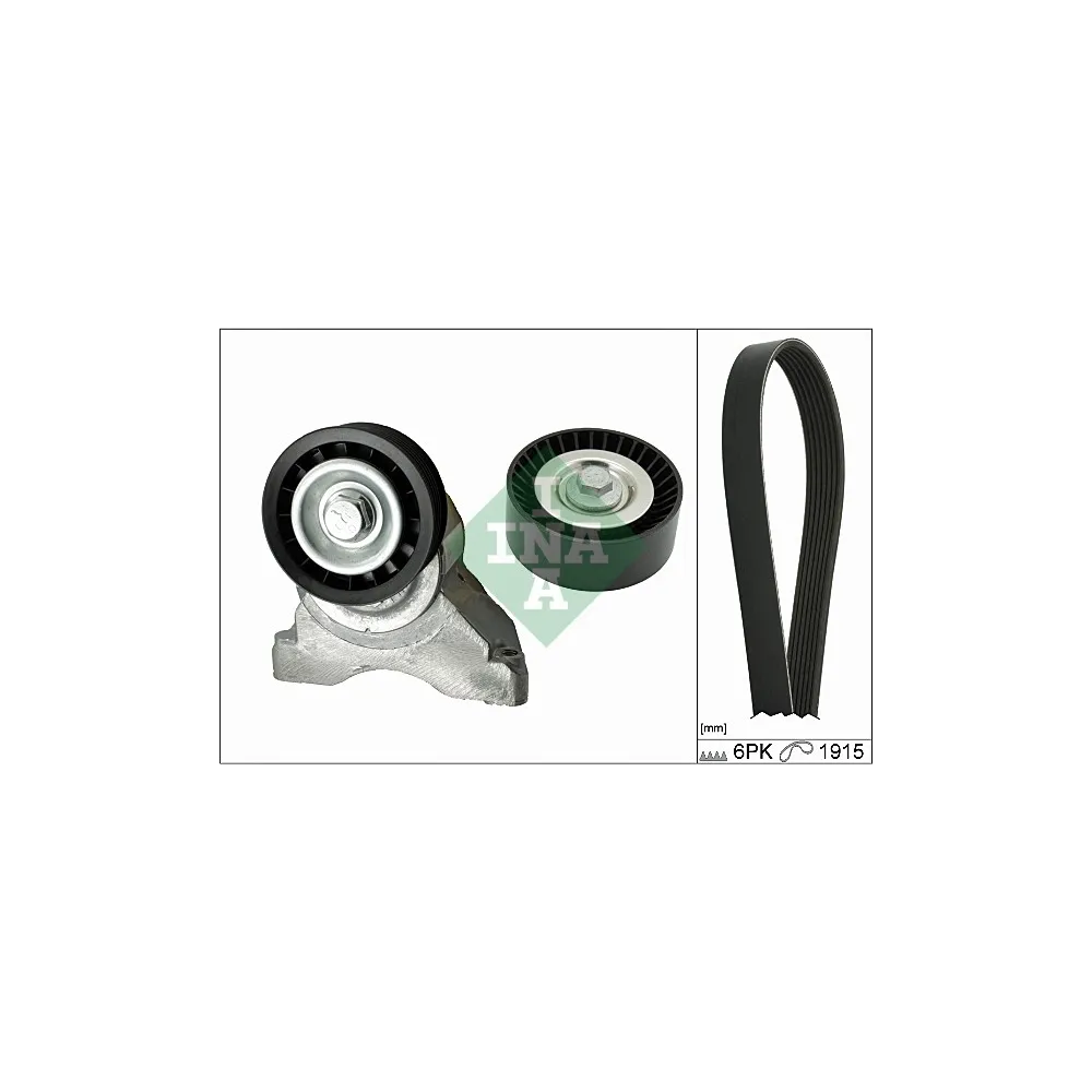 Juego de correas trapeciales poli V INA 529 0007 10