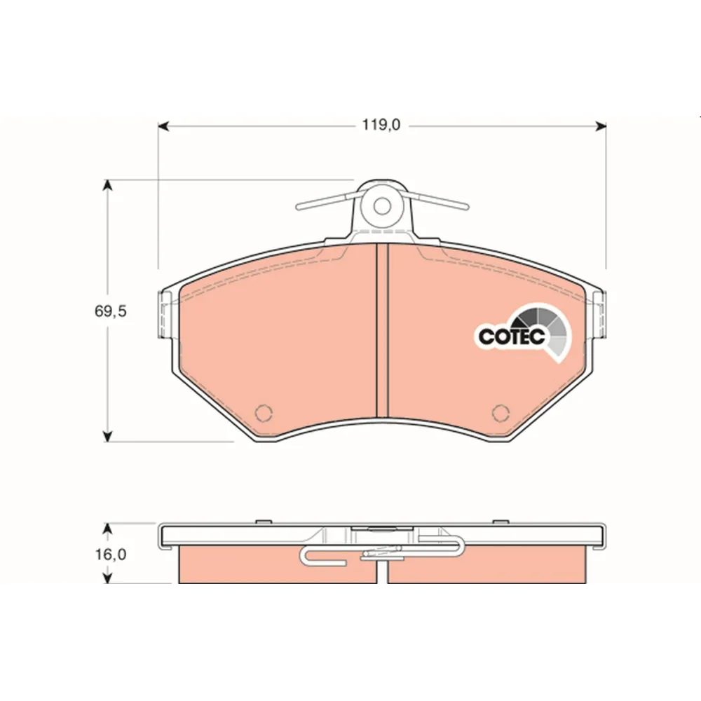 TRW - GDB1437 - Juego de pastillas de freno