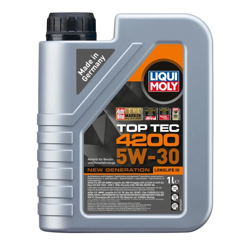 Aceite Liqui Moly 5w30 Top Tec 4200