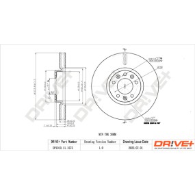DP1010.11.1575 Disco de freno Dr!ve+