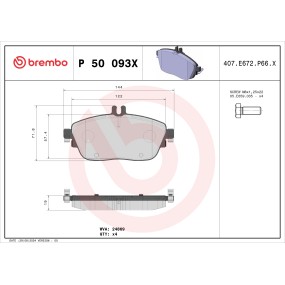 Pastillas de freno Brembo Xtra P50093X