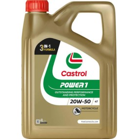 Aceite de moto Castrol Power 1 20w50 1 - 4 litros