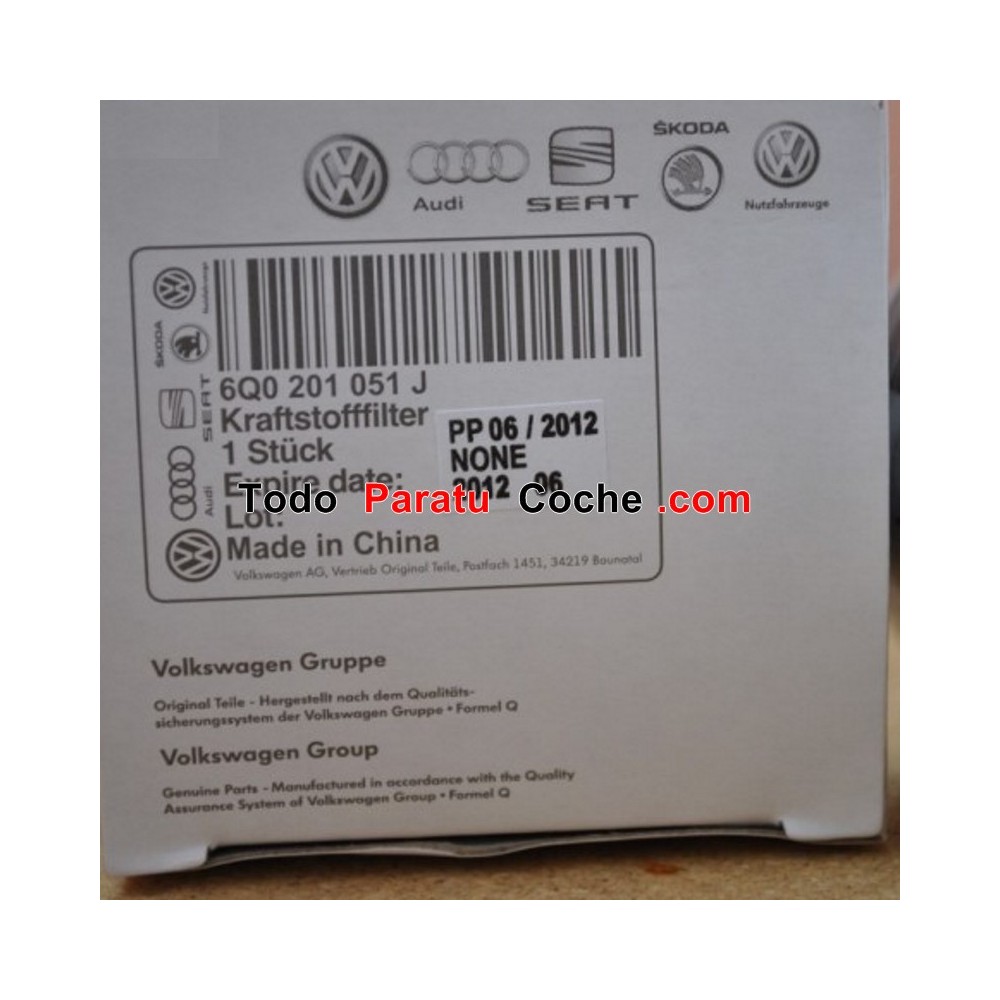Filtro OEM VAG 6Q0201051J - 6Q0 201 051J