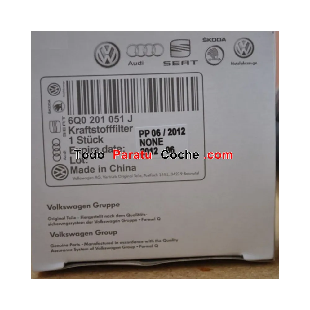 Filtro OEM VAG 6Q0201051J - 6Q0 201 051J