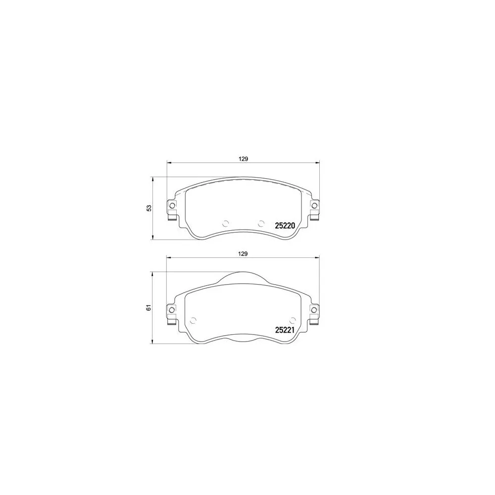Juego pastillas de freno turismo Brembo P85072 - P 85 072