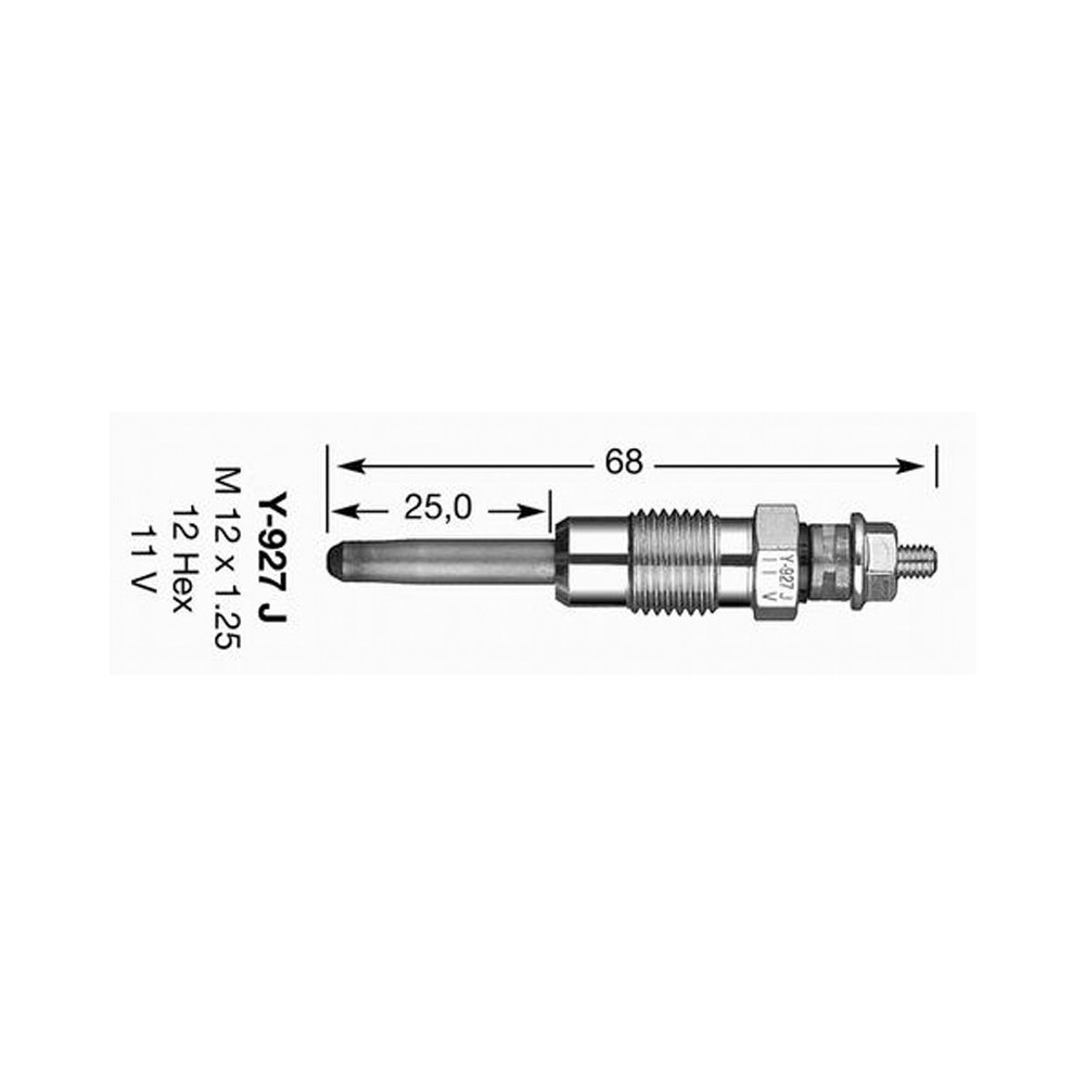 Calentador metálico NGK Y-927J D-Power 19