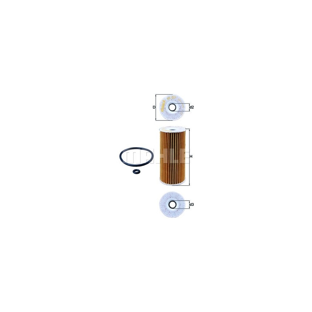 Filtro aceite Mahle OX 201D