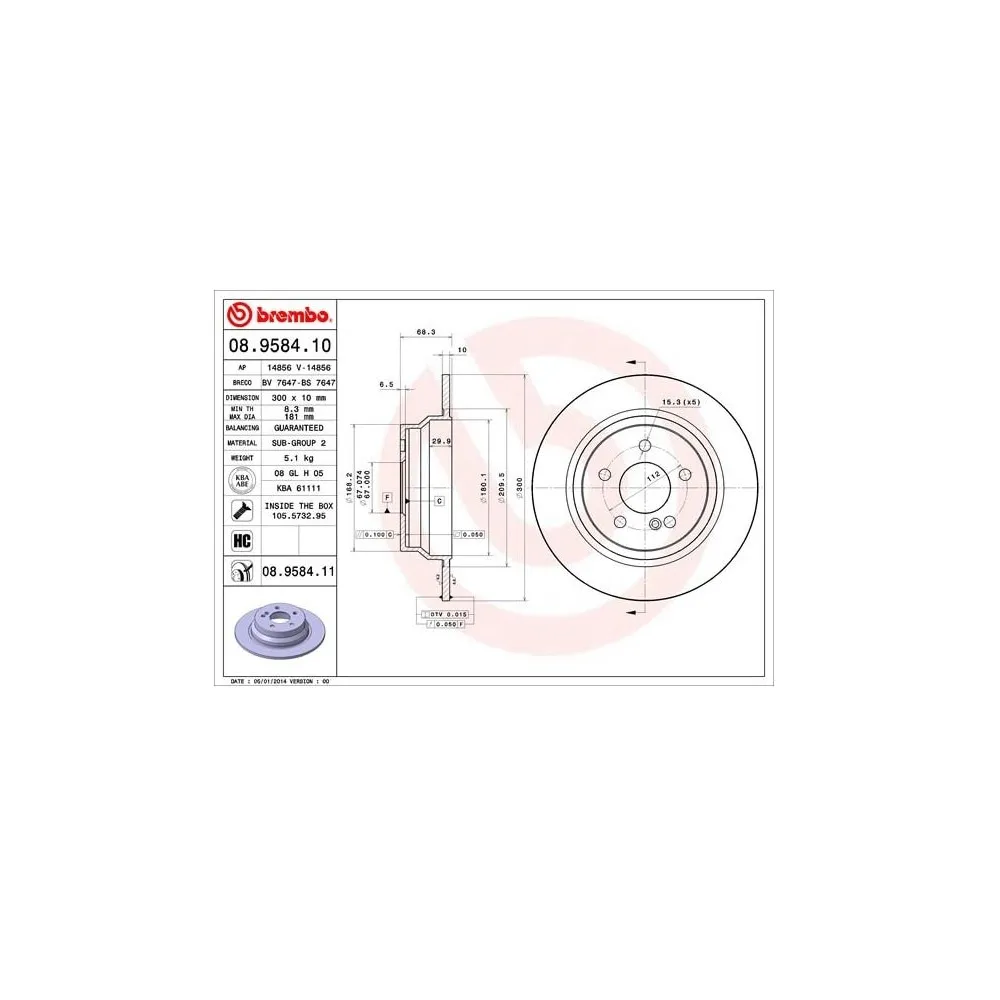 Discos de freno Brembo 09.A913.14 - 09A91314