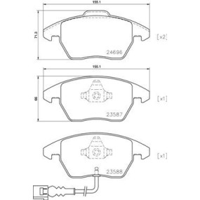 Pastillas Brembo P 85 146 Todoparatucoche