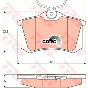 Juego pastillas de freno TRW GDB1330