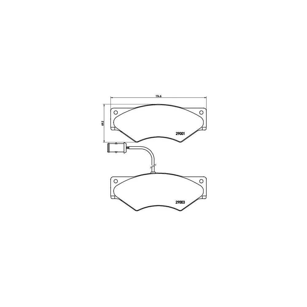 Juego de pastillas de freno Brembo P A6 007