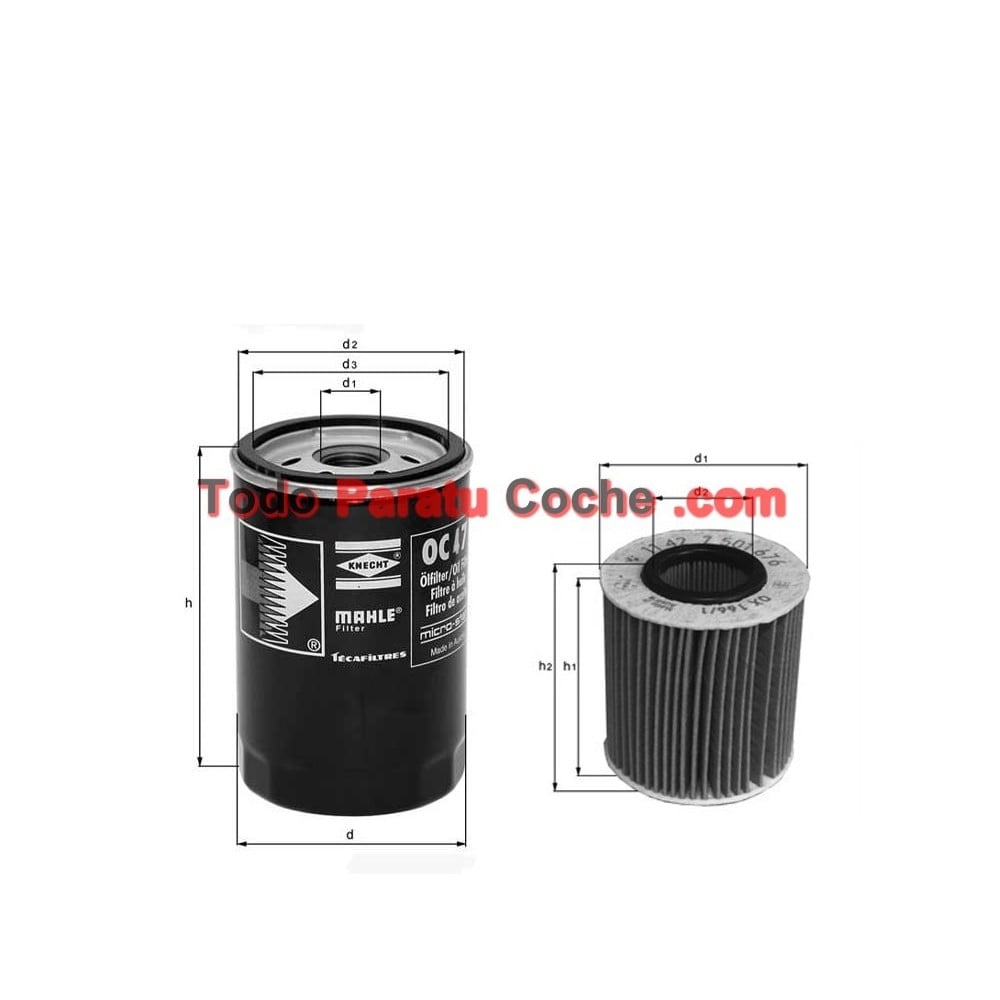 Filtro aceite Mahle OC 405/3