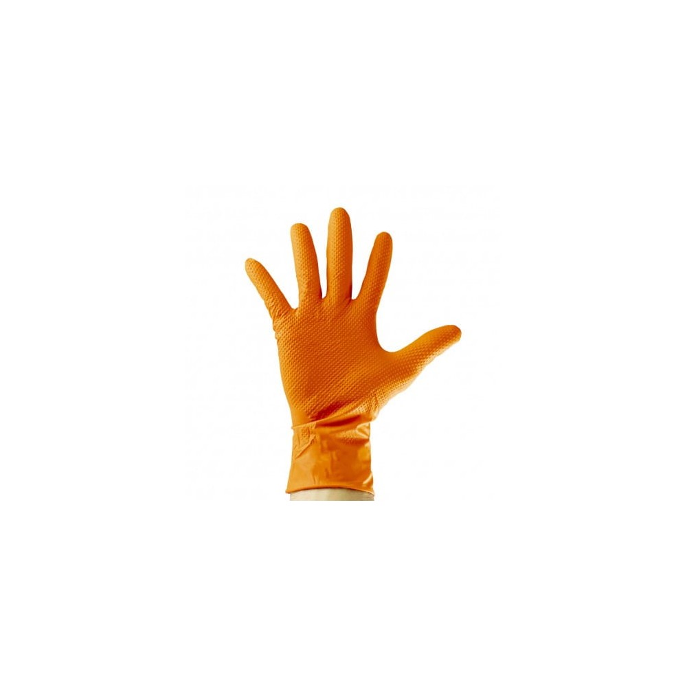 Guantes De Nitrilo Diamantado EXTRA RESISTENTES - Pack 100 Uds Talla L, Sin Látex