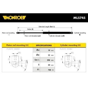 MONROE - ML5745 - Muelle neumático