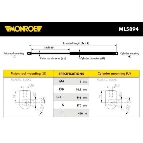 MONROE - ML5894 - Muelle neumático