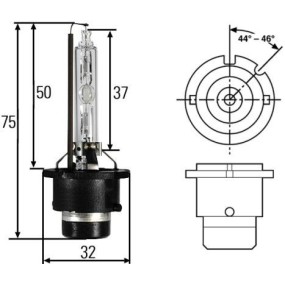 Lámpara de descarga xenón 35w D2S
