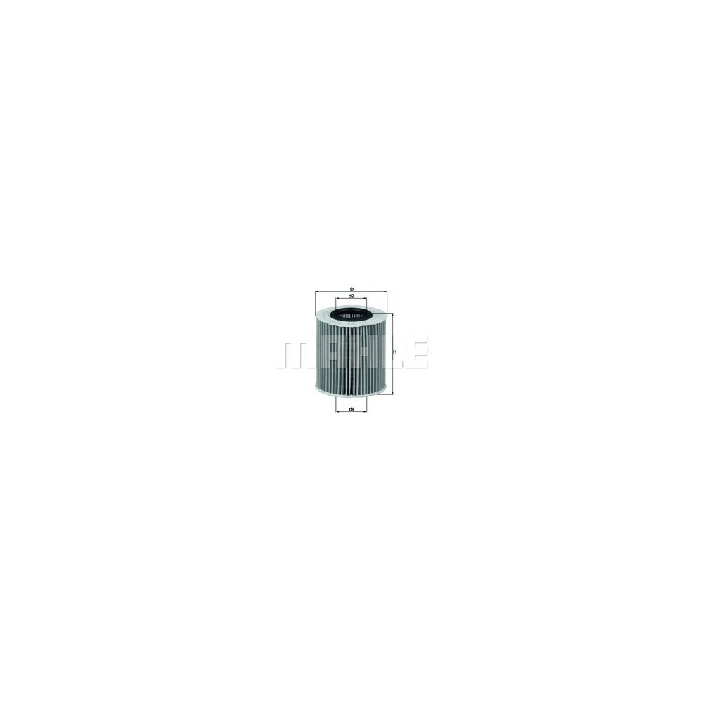 Filtro de aceite Mahle OX166/1D - OX 166/1D