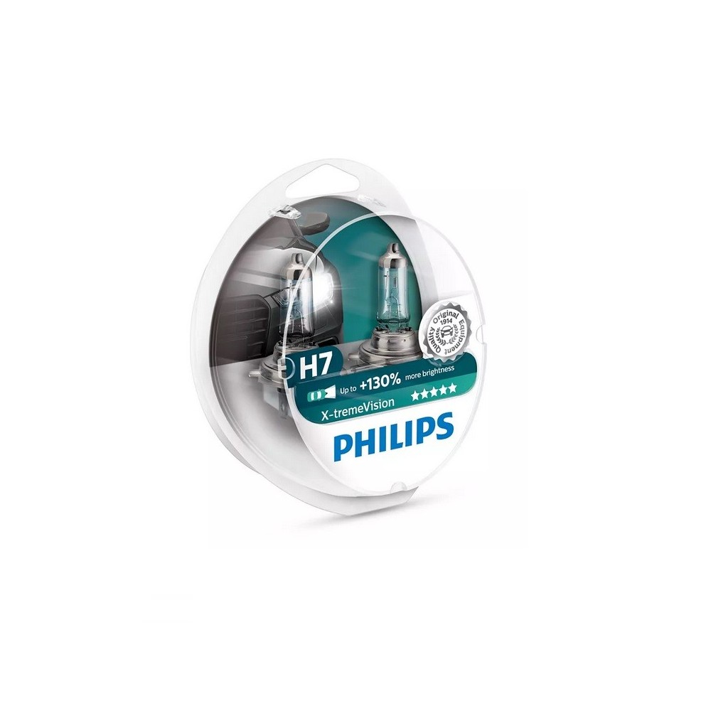 Set de lámparas H7 Philips X-Treme Vision  +130%