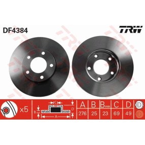 Disco TRW equivalente BP4Y-33-25XD