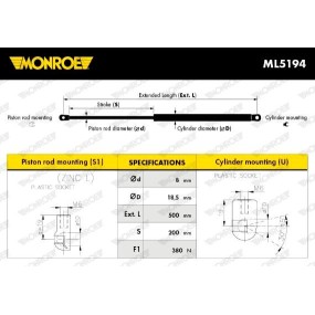 ML5194: MONROE AMORTIGUADOR...