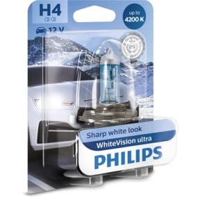 Lámpara H4 Philips WhiteVision Ultra